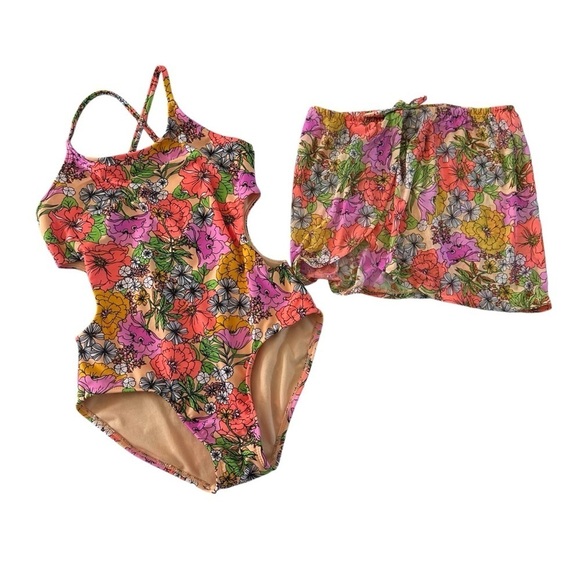 3 SWIMSUITS CAT & JACK AND OLD NAVY SIZE LARGE 10/12 - Picture 2 of 10